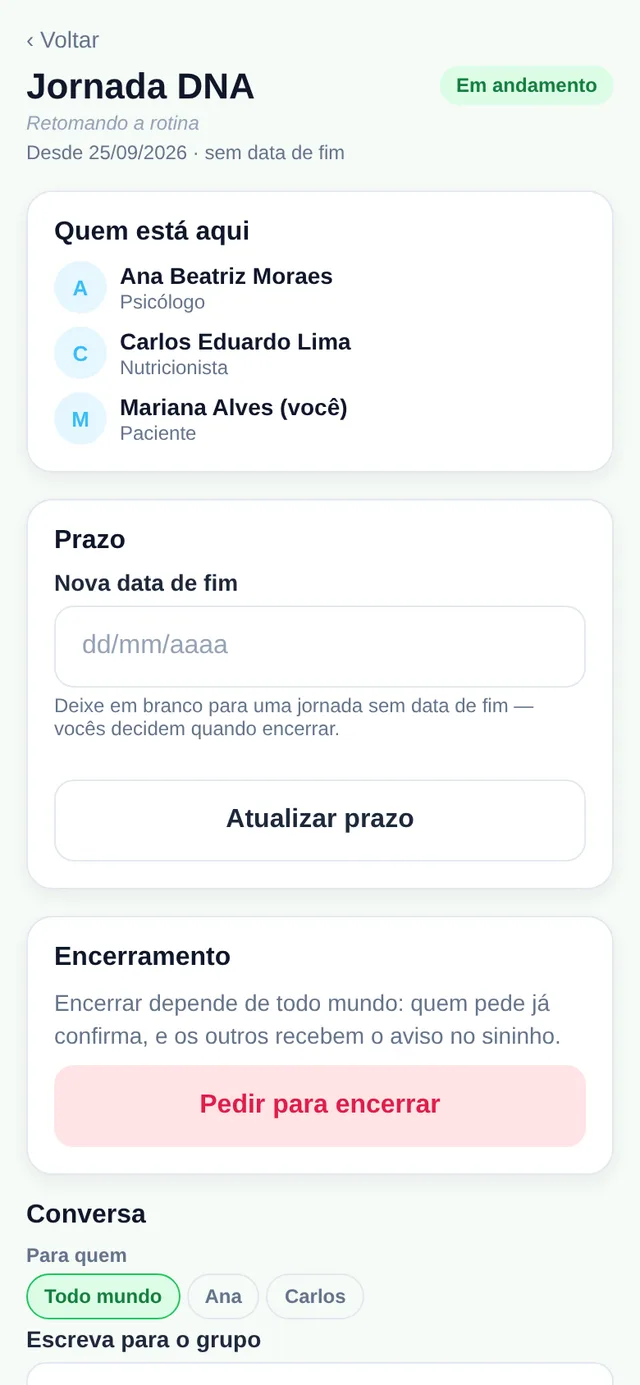 Jornada DNA: o grupo entre você e quem te acompanha